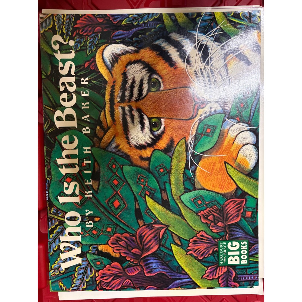Who Is the Beast? Keith Baker Harcourt Brace Big Easel Book 14x18